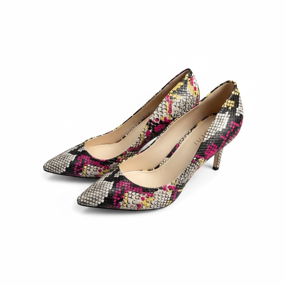 Nine West Vibrant Snakeskin Heels